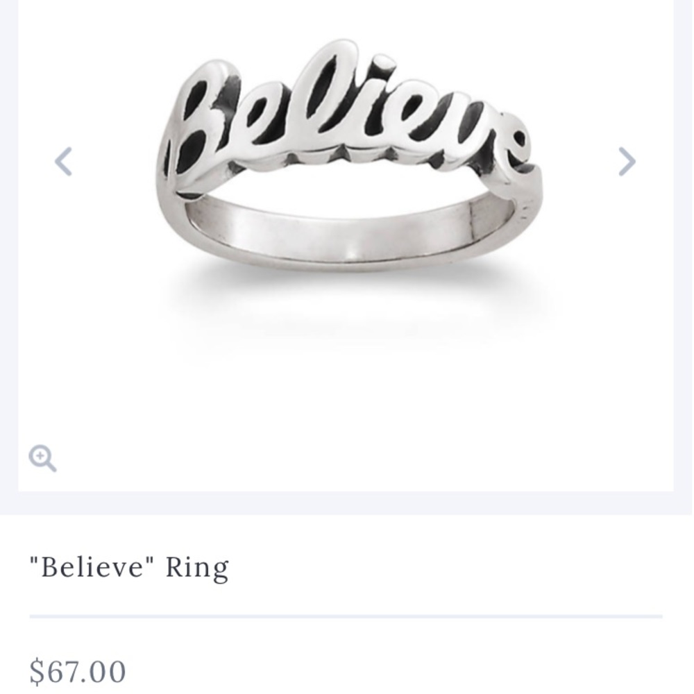 James Avery Believe Ring